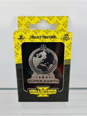 Helldivers 2 Super Earth Enamel Pin By Pin Club Collectible